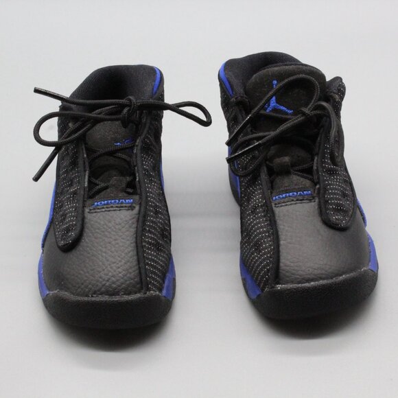 Air Jordan 13 Retro TD Black Royal Size 8C Kids Sneakers - Picture 3 of 7